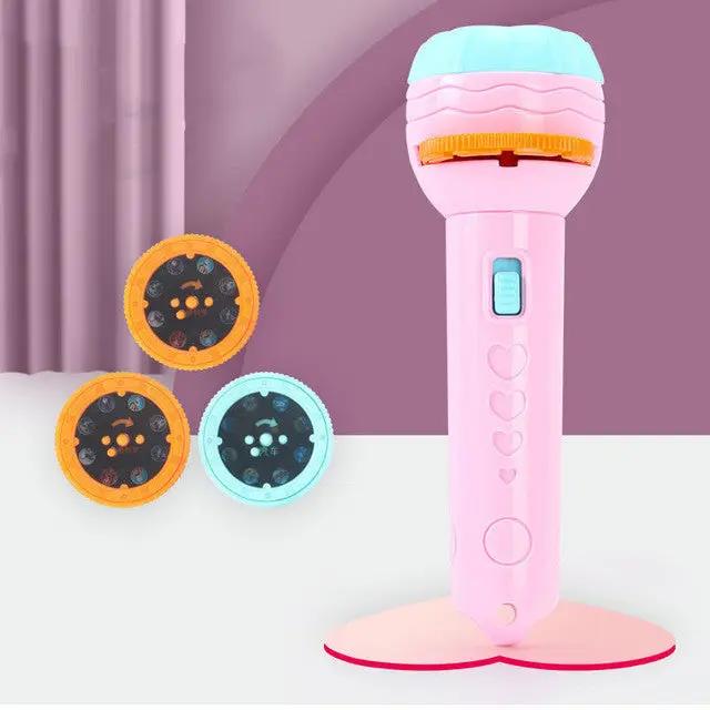 Cartoon Projection Flashlight 80 Patterns Creative Children Flashlight Toy Projector Baby Toys Bedtime Story Book CJ Dropshipping