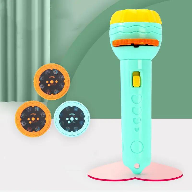 Cartoon Projection Flashlight 80 Patterns Creative Children Flashlight Toy Projector Baby Toys Bedtime Story Book CJ Dropshipping