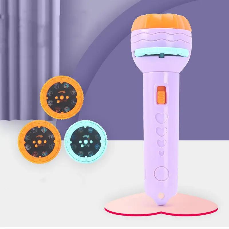 Cartoon Projection Flashlight 80 Patterns Creative Children Flashlight Toy Projector Baby Toys Bedtime Story Book CJ Dropshipping