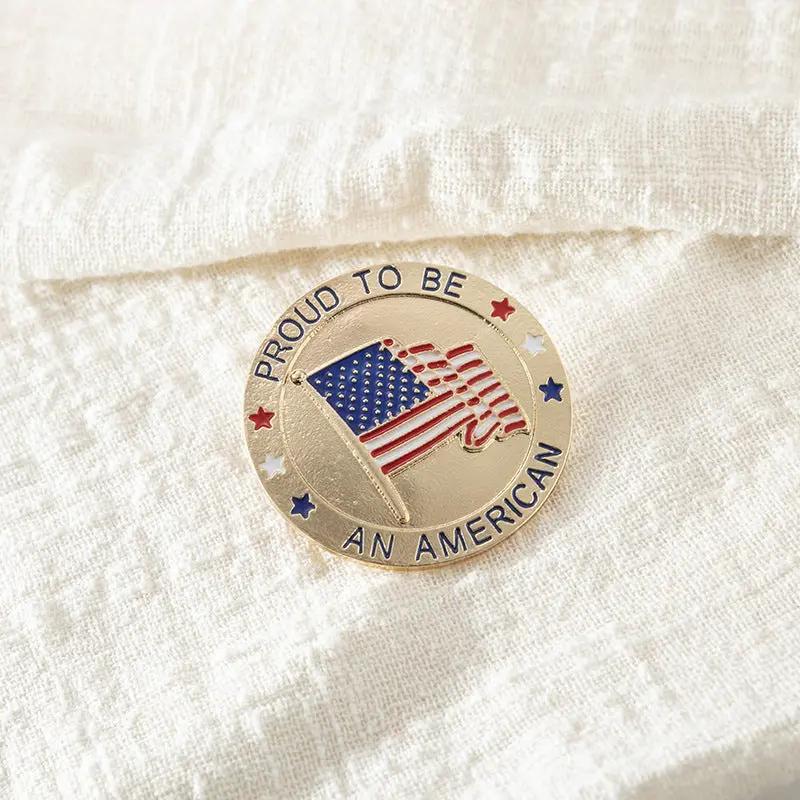 American Patriotic Republican Campaign Metal Brooch CJ Dropshipping