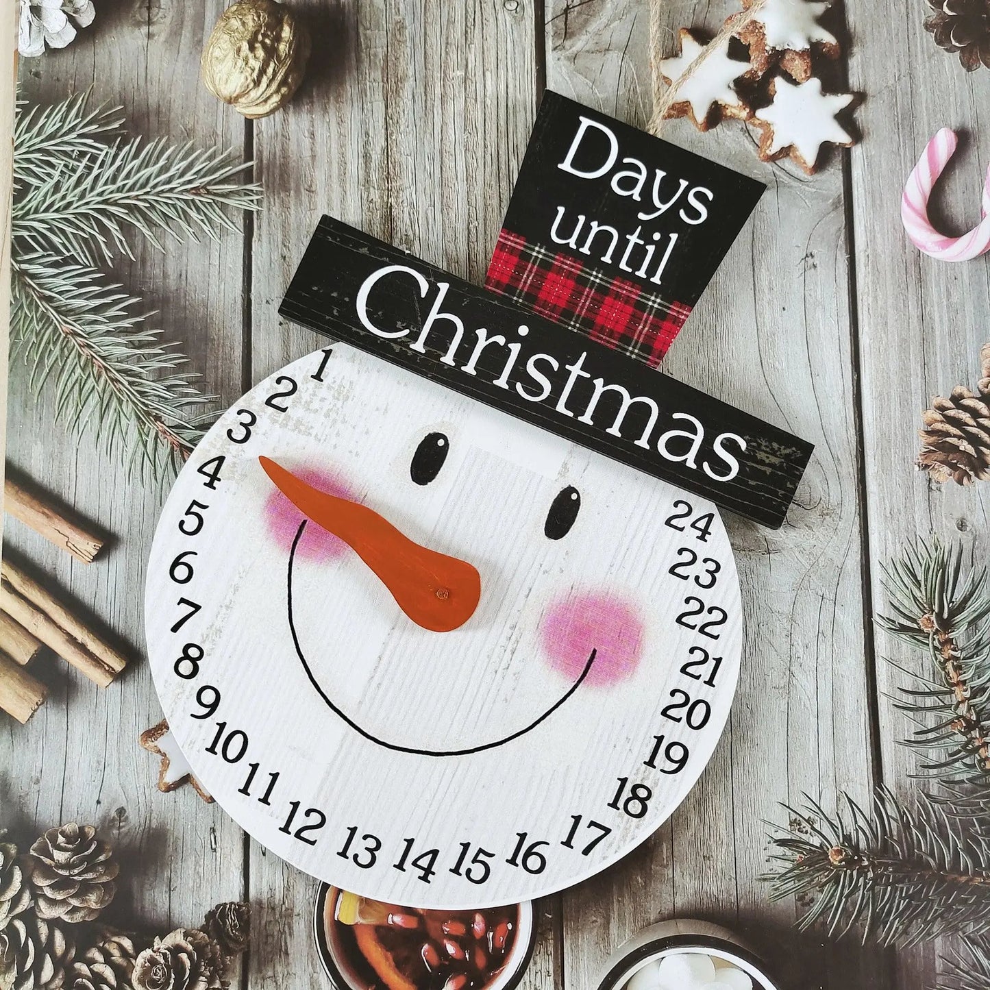 Holiday Calendar Wooden Christmas Ornaments CJ Dropshipping