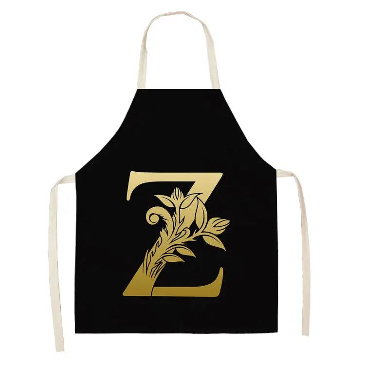 Letter series cotton and linen apron CJ Dropshipping