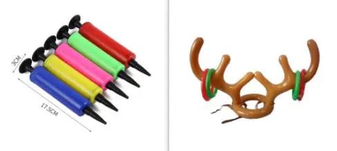Christmas Reindeer Antler Ring Toss Game - Inflatable Party Game Set CJ Dropshipping