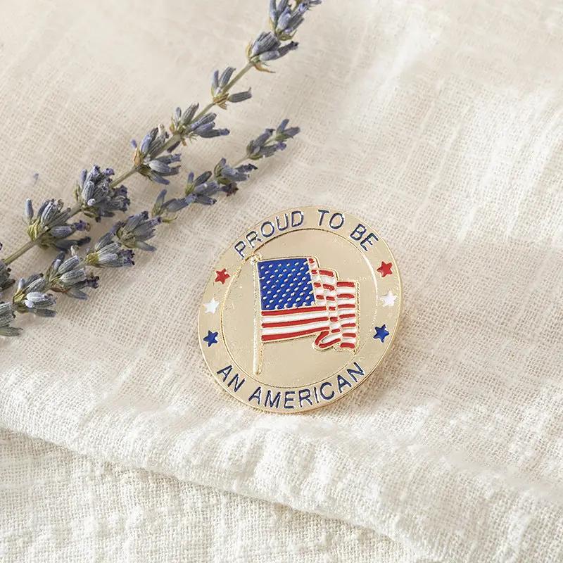 American Patriotic Republican Campaign Metal Brooch CJ Dropshipping