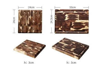 Kitchen Household Parquet Solid Wood Cutting Board CJ Dropshipping 