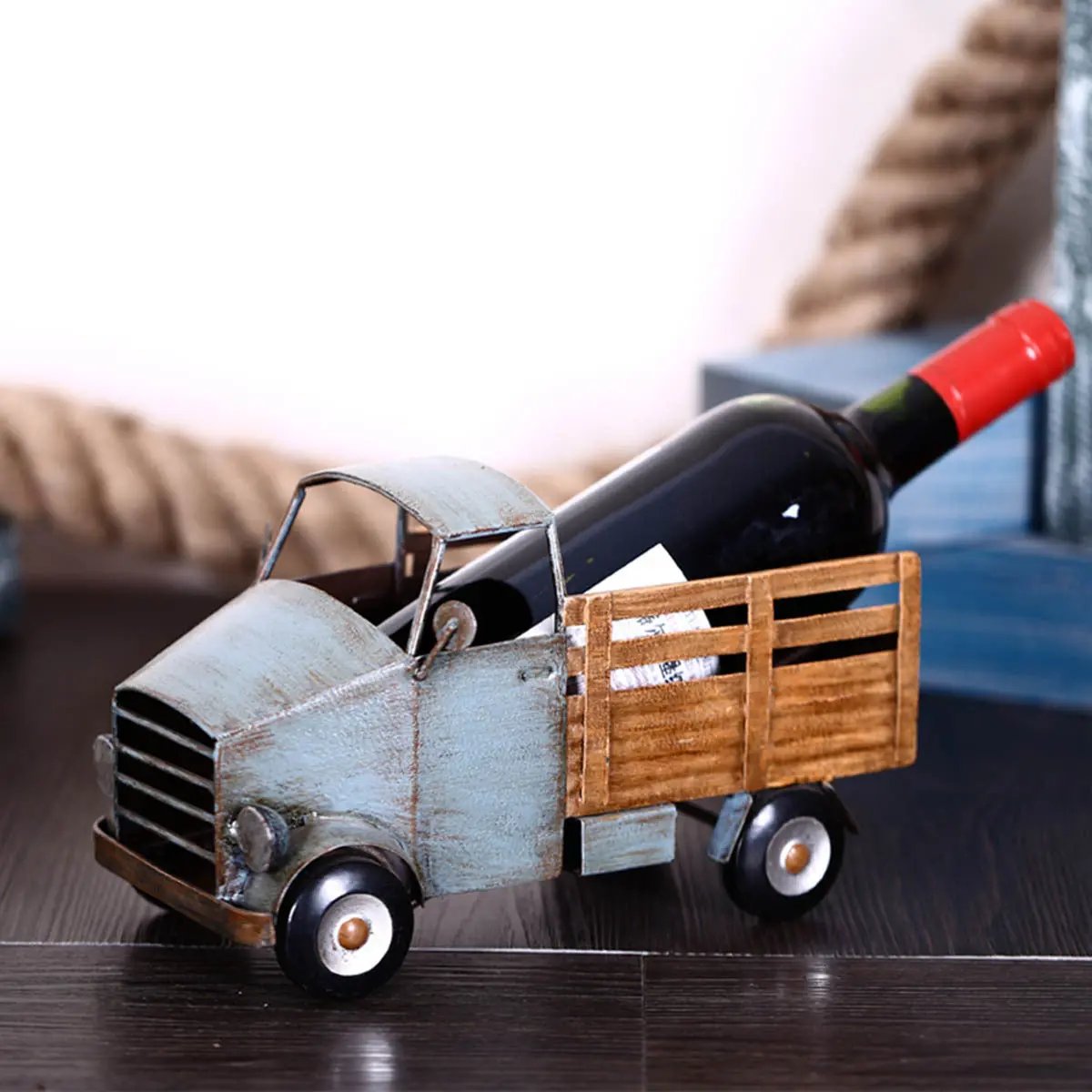 Pickup Truck Wine Rack Decoration, Creative Home Decoration, Modern Metal Decoration Crafts CJ Dropshipping 