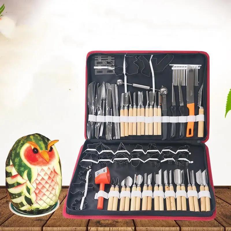 Carving Knife Carving Fruit And Vegetable Platter Cold Dish Spoon Food Tool Set CJ Dropshipping 