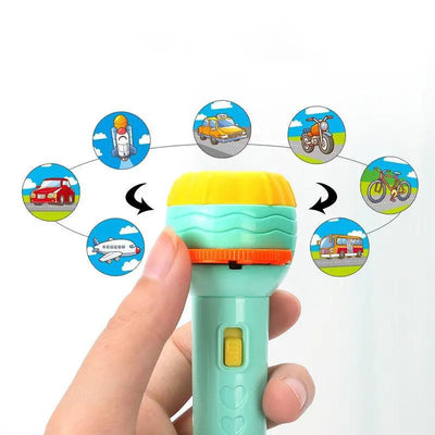 Cartoon Projection Flashlight 80 Patterns Creative Children Flashlight Toy Projector Baby Toys Bedtime Story Book CJ Dropshipping 