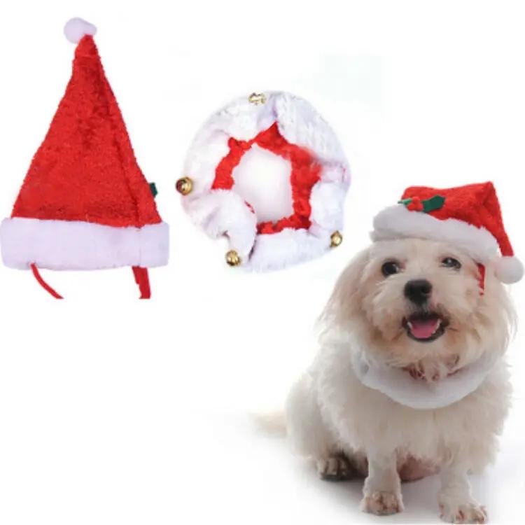 Pet christmas hat bib CJ Dropshipping 