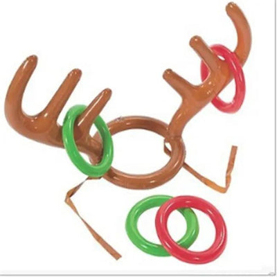 Christmas Reindeer Antler Ring Toss Game - Inflatable Party Game Set CJ Dropshipping 