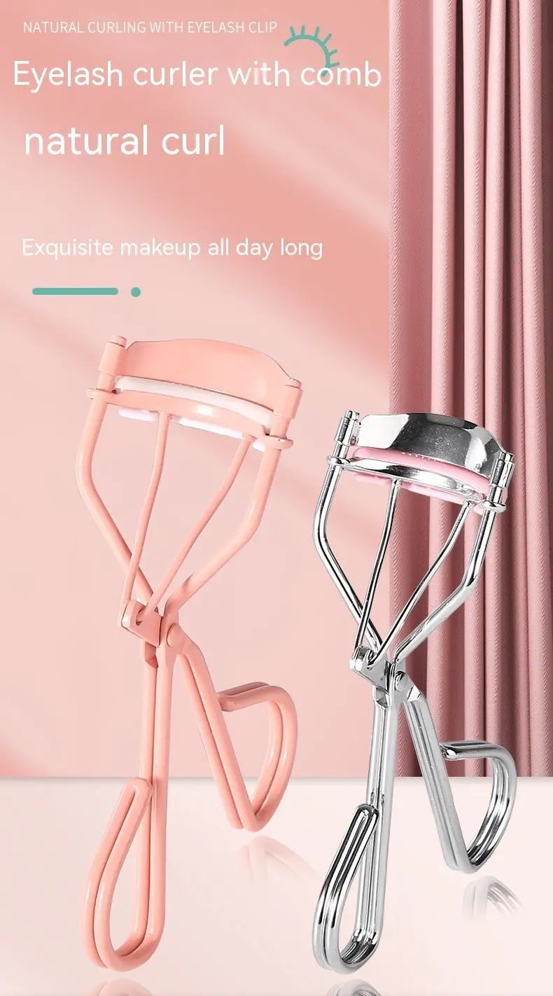 Natural Curling Eyelash Curler With Comb Girls Eyelash Beauty Auxiliary Tools Portable Wide Angle Eyelash Curler CJ Dropshipping 