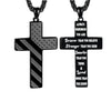 Cross Necklace With Bible Verse American Flag Pendant --Stainless Steel Men Jewelry Gift - Faith-Inspired, Bold & Patriotic Chain For Him CJ Dropshipping  Has Our Seal of Approval