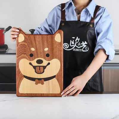 Ebony Cutting Board Cartoon Shiba Inu Modeling CJ Dropshipping 