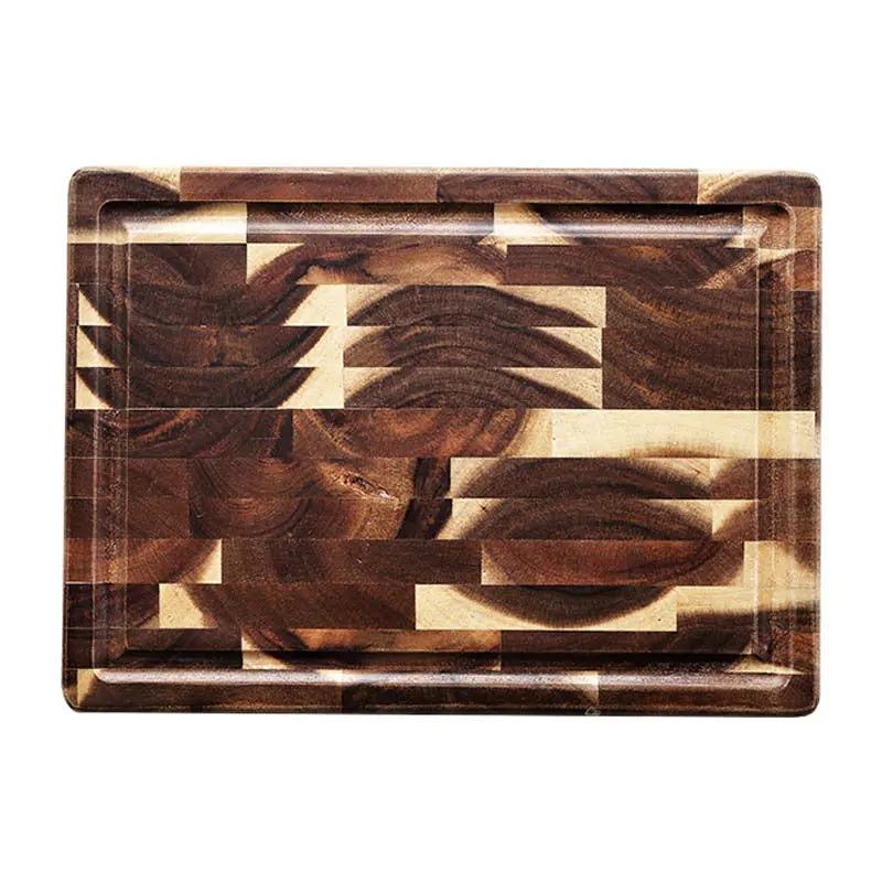 Kitchen Household Parquet Solid Wood Cutting Board CJ Dropshipping 