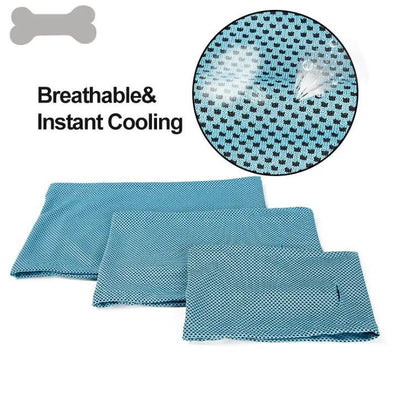 New Instant Cooling Pet Bandana Dog Scarf Summer Cooling Towel Wrap Dog Collar CJ Dropshipping 