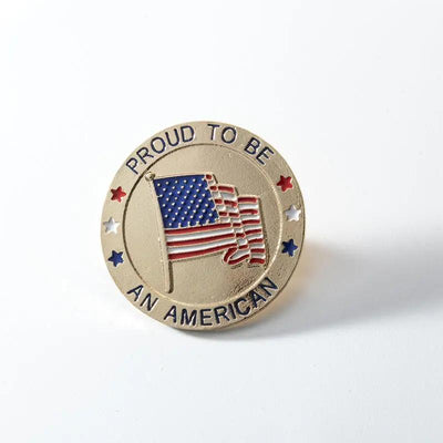 American Patriotic Republican Campaign Metal Brooch CJ Dropshipping 
