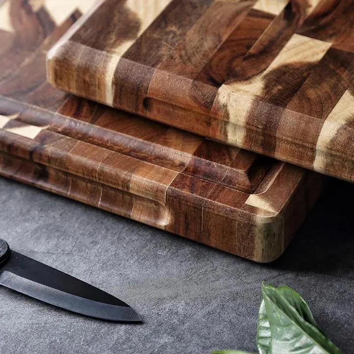 Kitchen Household Parquet Solid Wood Cutting Board CJ Dropshipping 