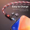 540° Rotating Magnetic Charging Cable - LED Light 3A Fast Charge for iPhone, Android & Type-C CJ Dropshipping  Has Our Seal of Approval